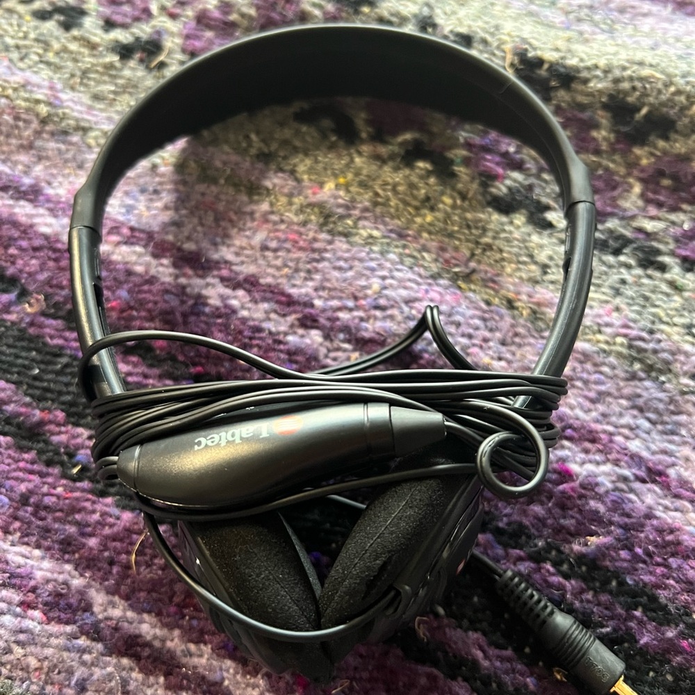 Labtec Black Headphones